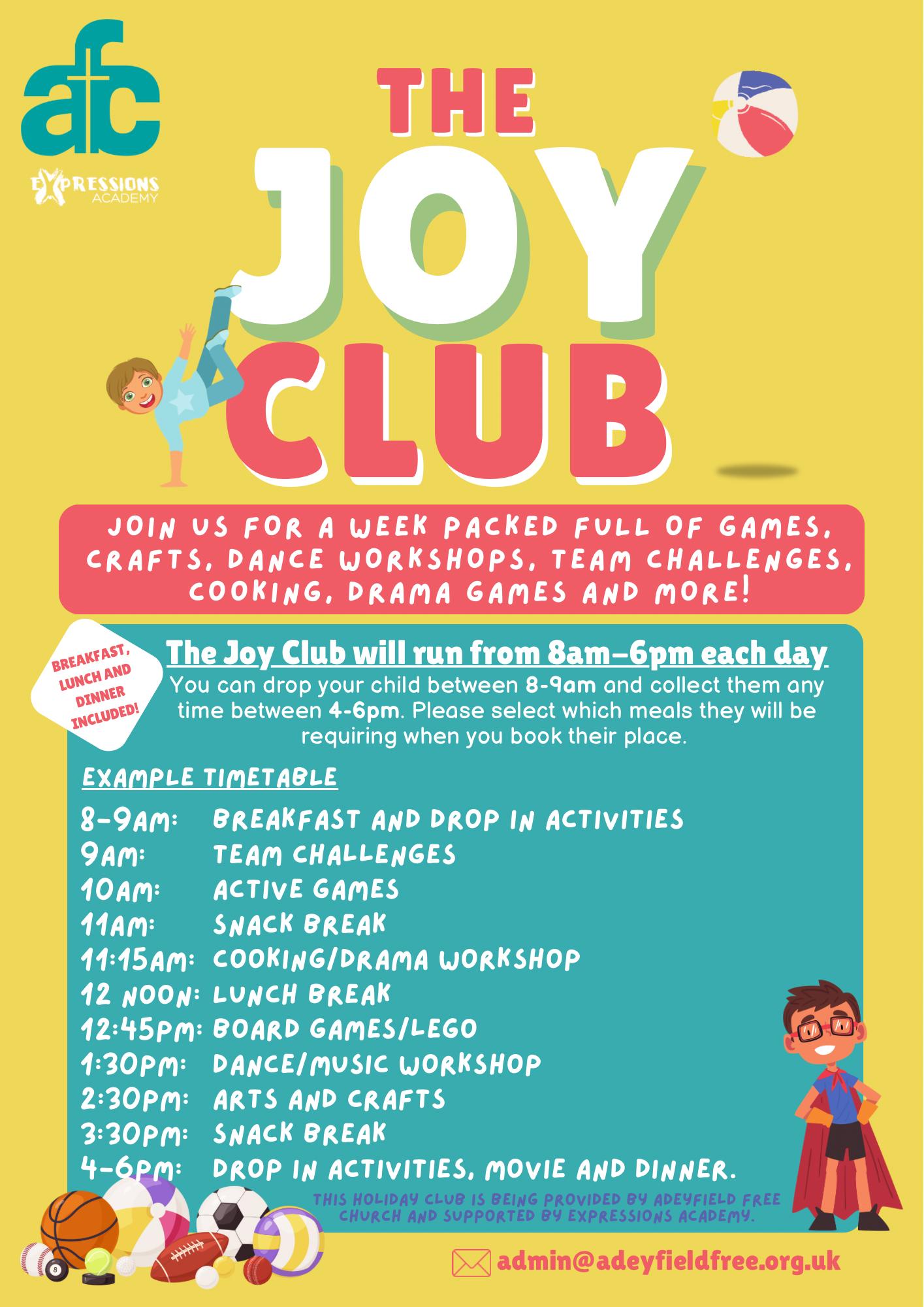 Joy club advert pg 2